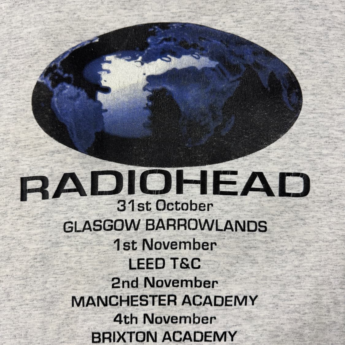 빈티지 90s 라디오헤드 Radiohead UK Tour 티셔츠 상품이미지6
