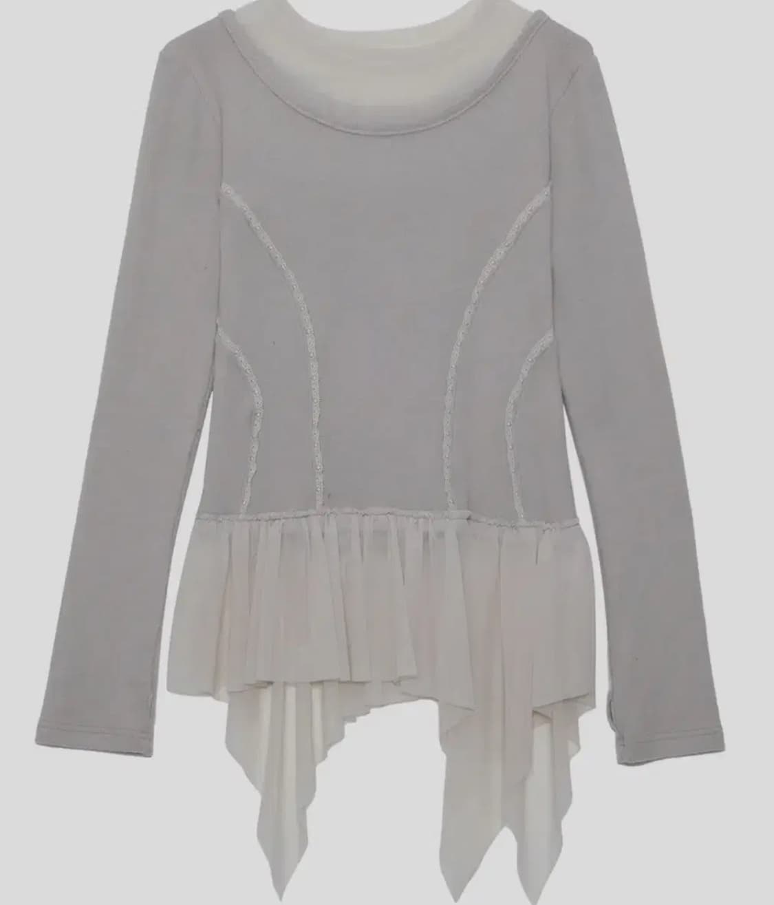 새제품)플레어업 Layered Lace Frill Long Sleeve 상품이미지1