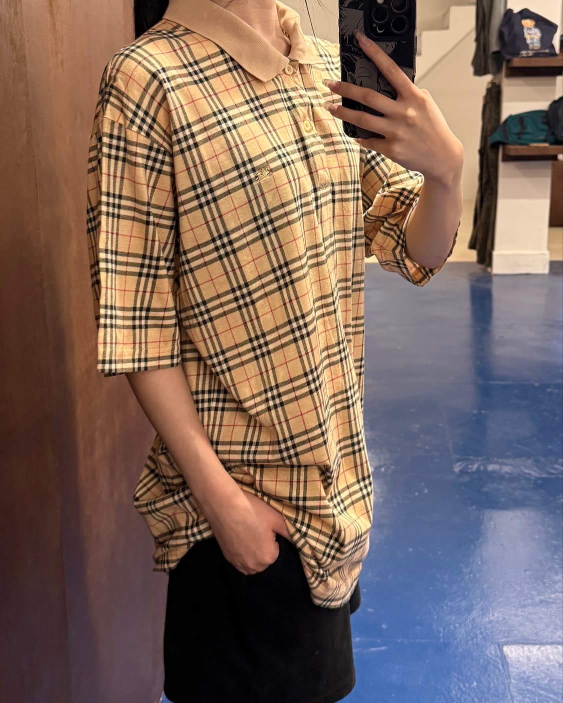Burberry 버버리 노바체크 반팔 카라티 상품이미지2