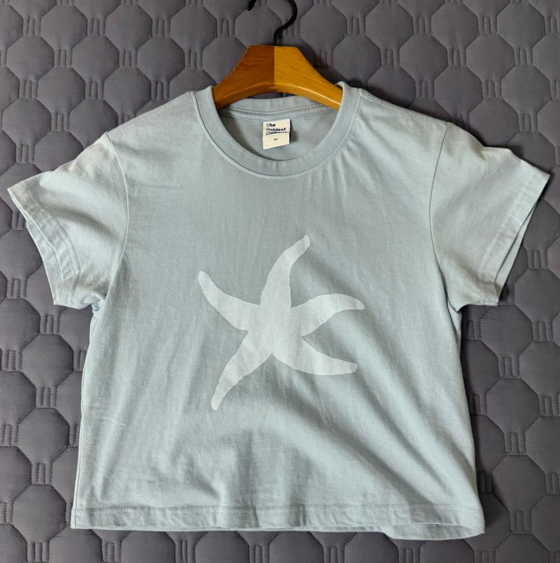 더콜디스트모먼트 반팔 티 starfish logo crop T 상품이미지1