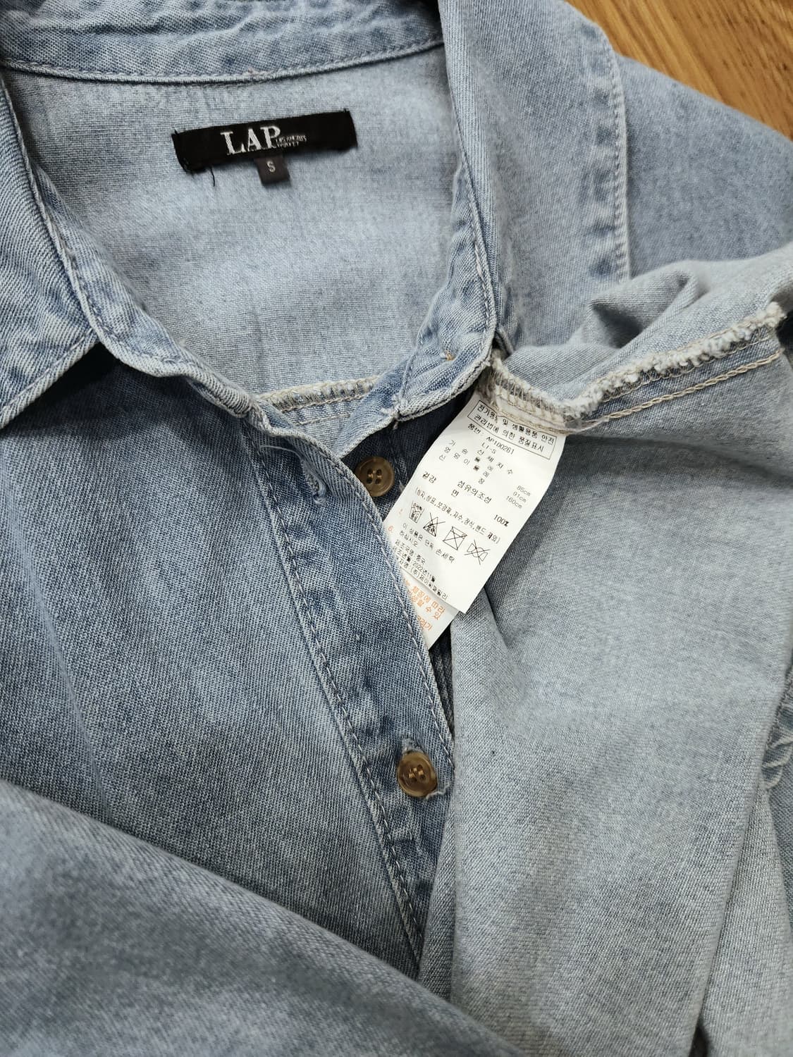 (새상품)L.A.P 데님 연청 롱원피스 상품이미지5