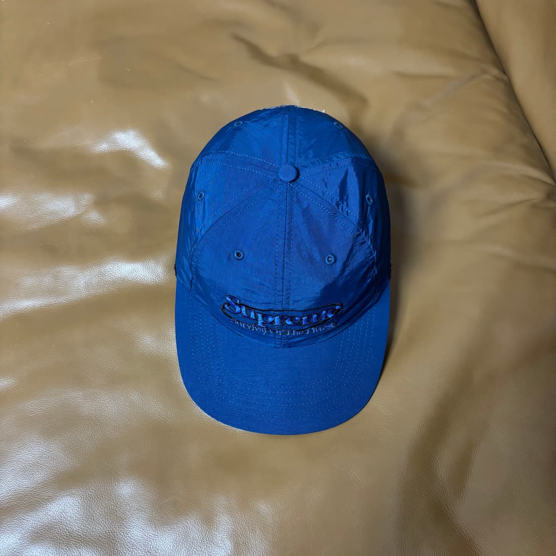 Supreme 슈프림 서바이벌 네이비 6패널 볼캡 모자 (Navy) 상품이미지6