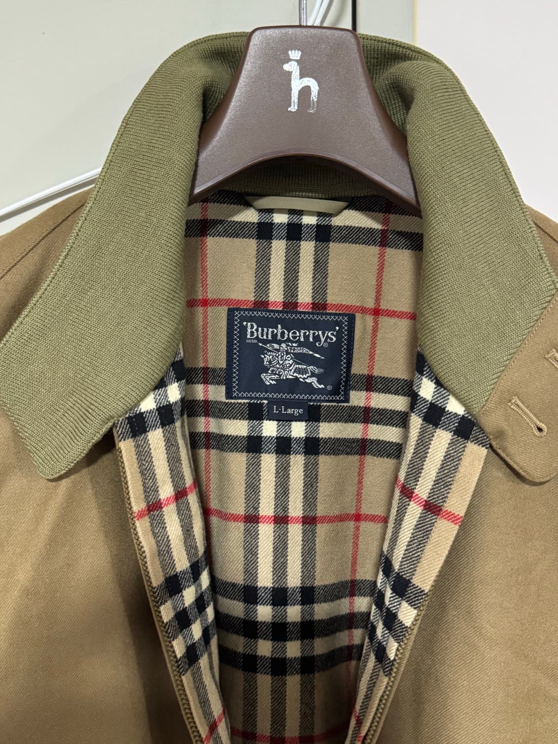 버버리 노바체크 울 헤링턴 봄버 블루종자켓 상품이미지2