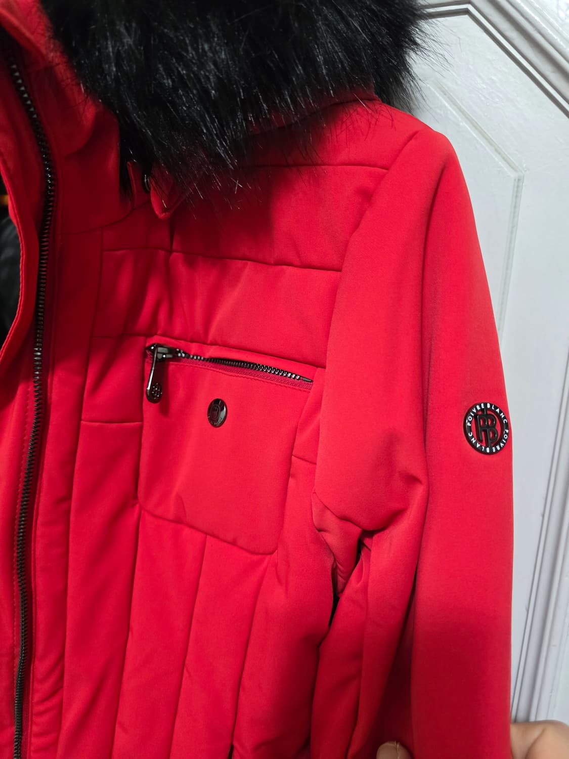 [새제품] 쁘아블랑 스칼렛 레드 여성 스트레치 스키 자켓 L 상품이미지5