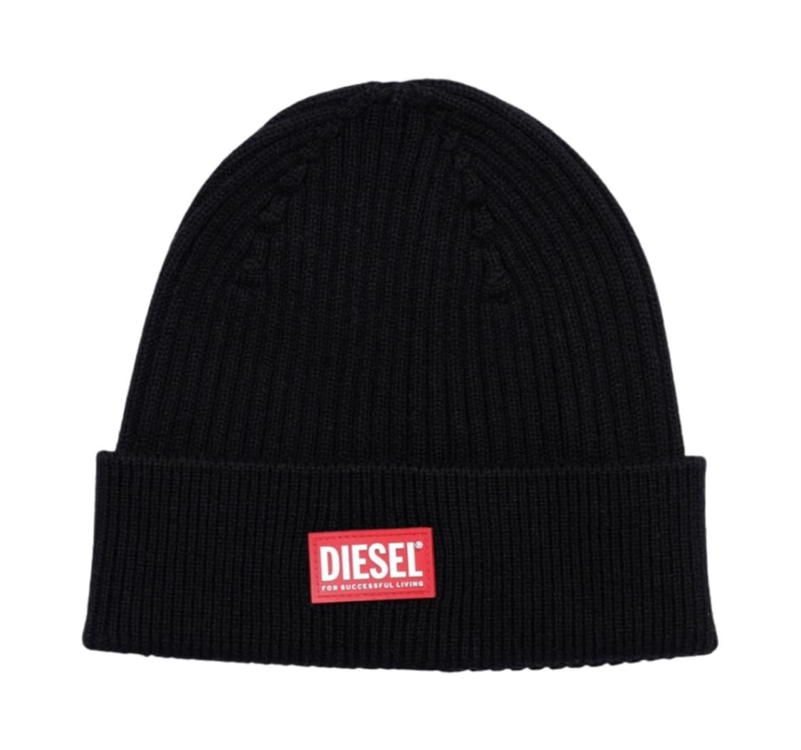 디젤 비니 로고 패치 블랙 상품이미지1