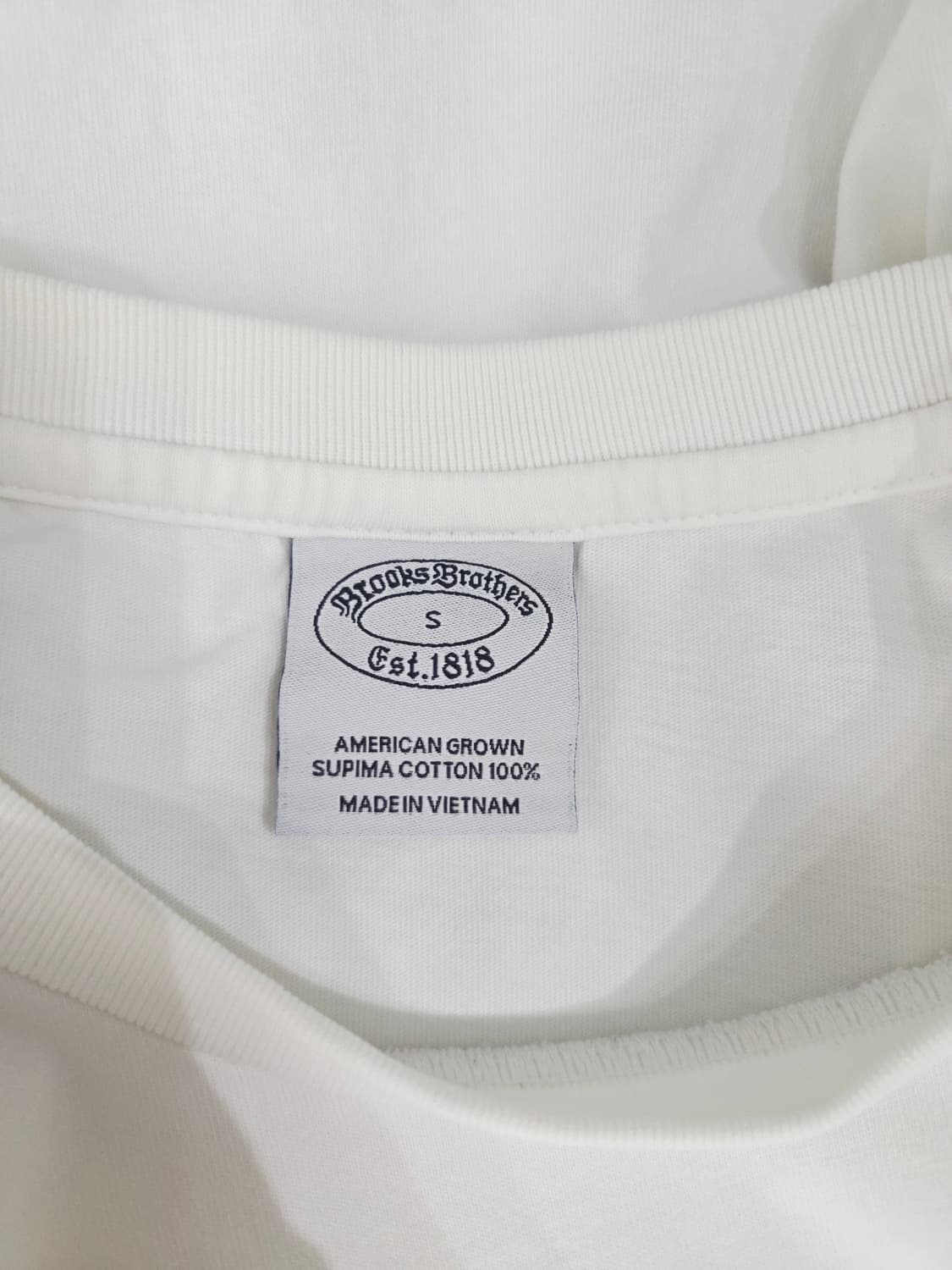 브룩스브라더스 골든플리스 수피마 코튼 포켓 반팔티 상품이미지8
