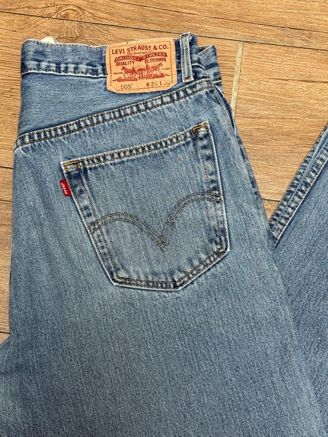 리바이스 505 레귤러핏 데님팬츠 상품이미지5