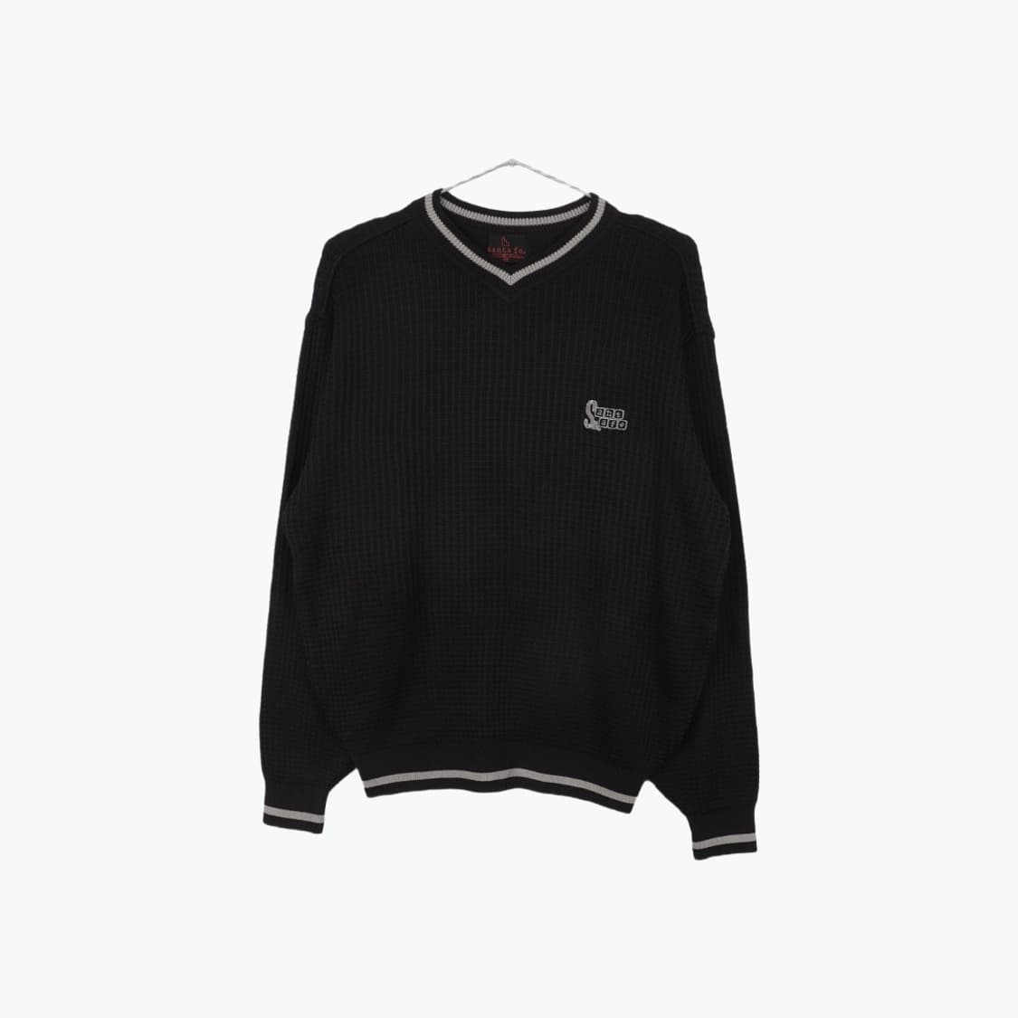 M) santafe 크롭 와플 니트 상품이미지2