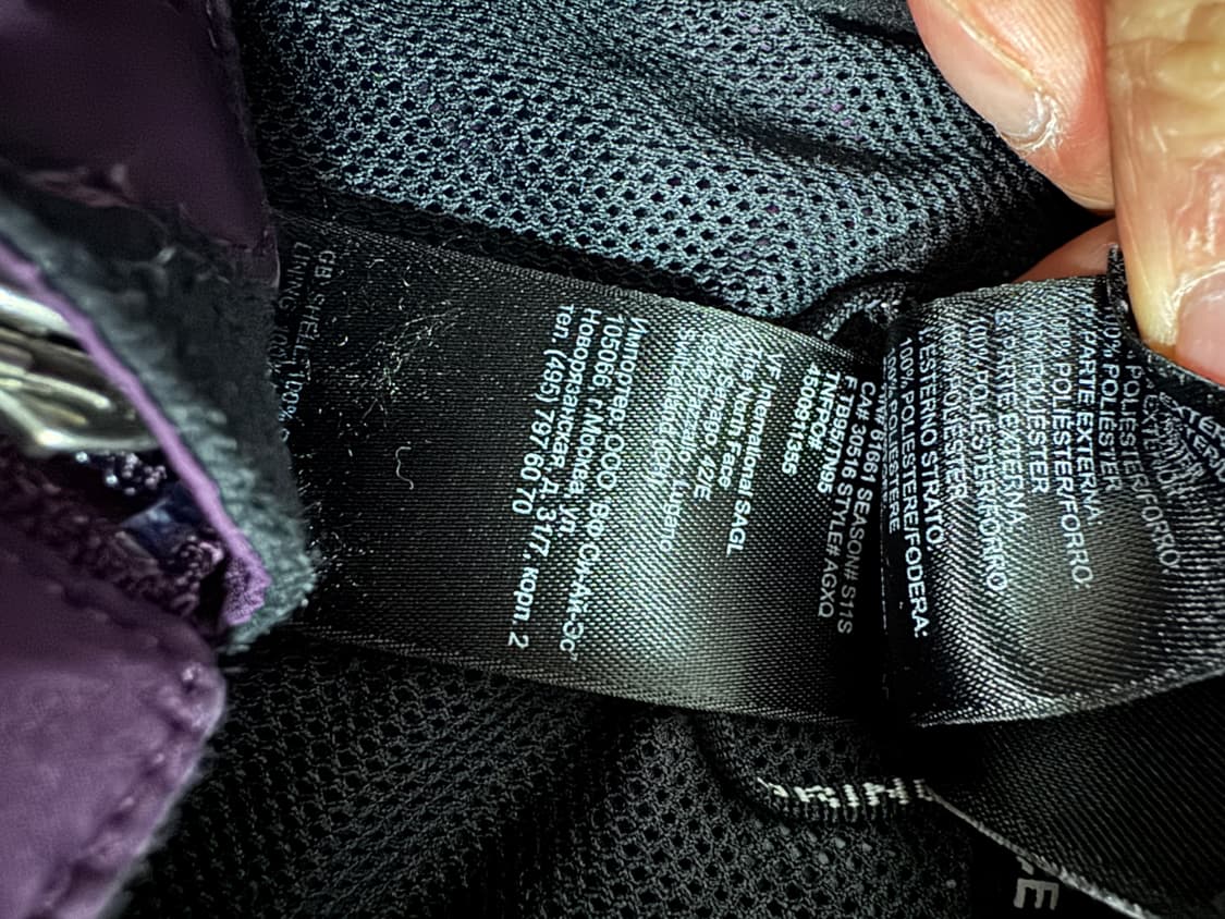 노스페이스 가벼운 등산 후드 바람막이 퍼플 상품이미지5