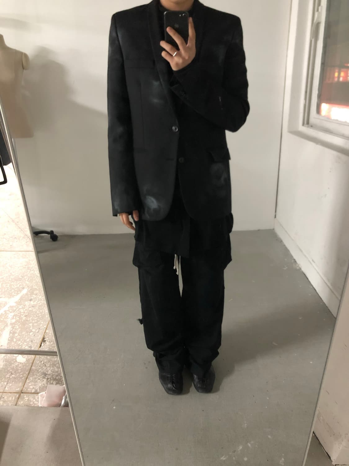 23ss 릭오웬스 다크쉐도우 와이드 카고 팬츠 상품이미지1