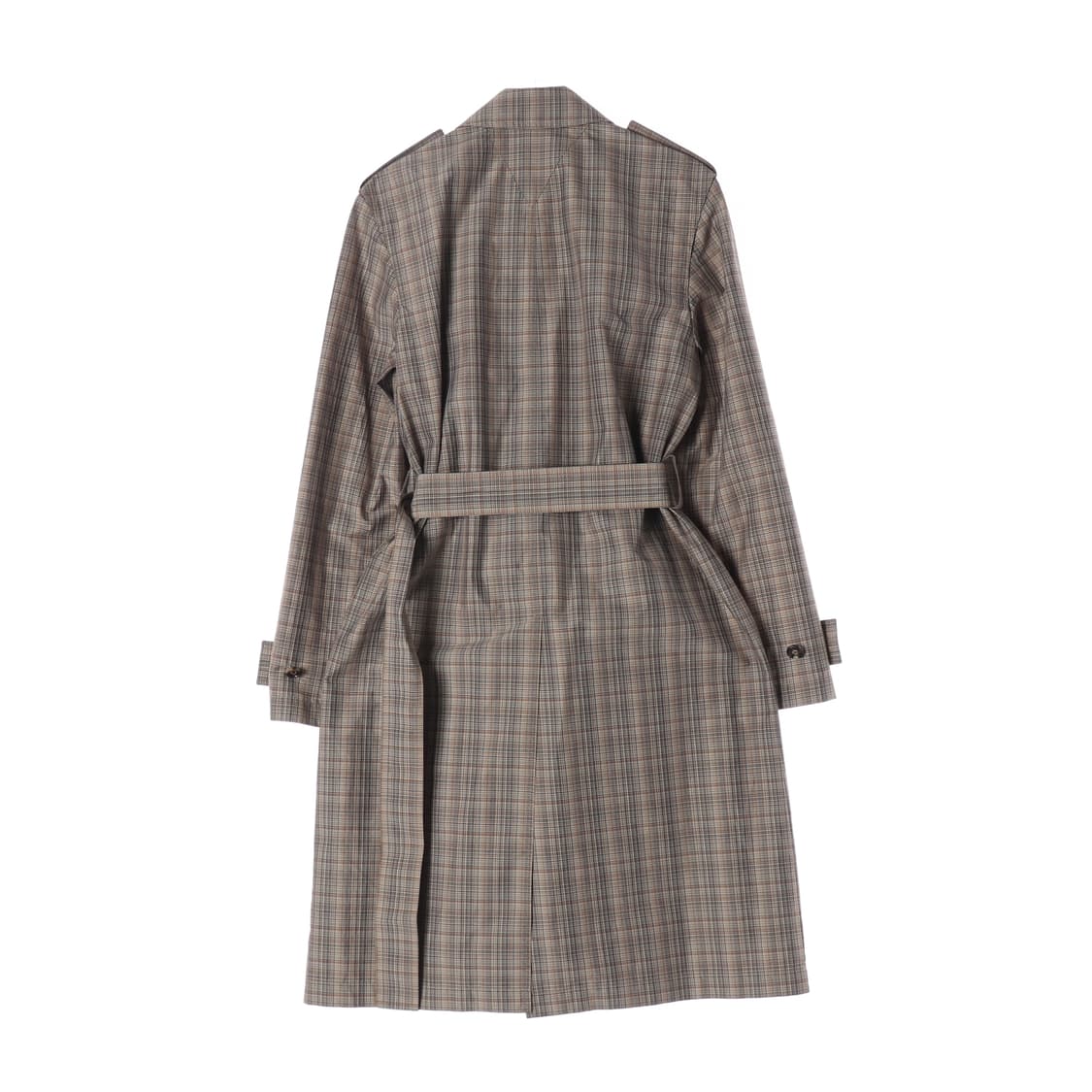 보테가베네타 체크 패턴 오버핏 싱글 트렌치 코트 상품이미지2