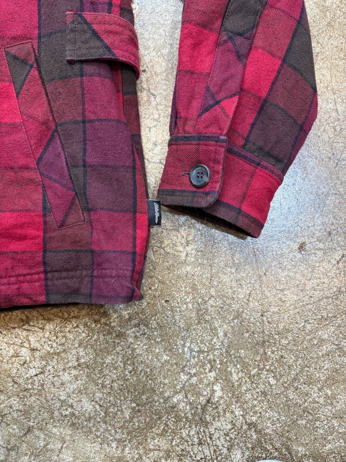 에디바우어 버팔로 체크 퀼팅 자켓 상품이미지3