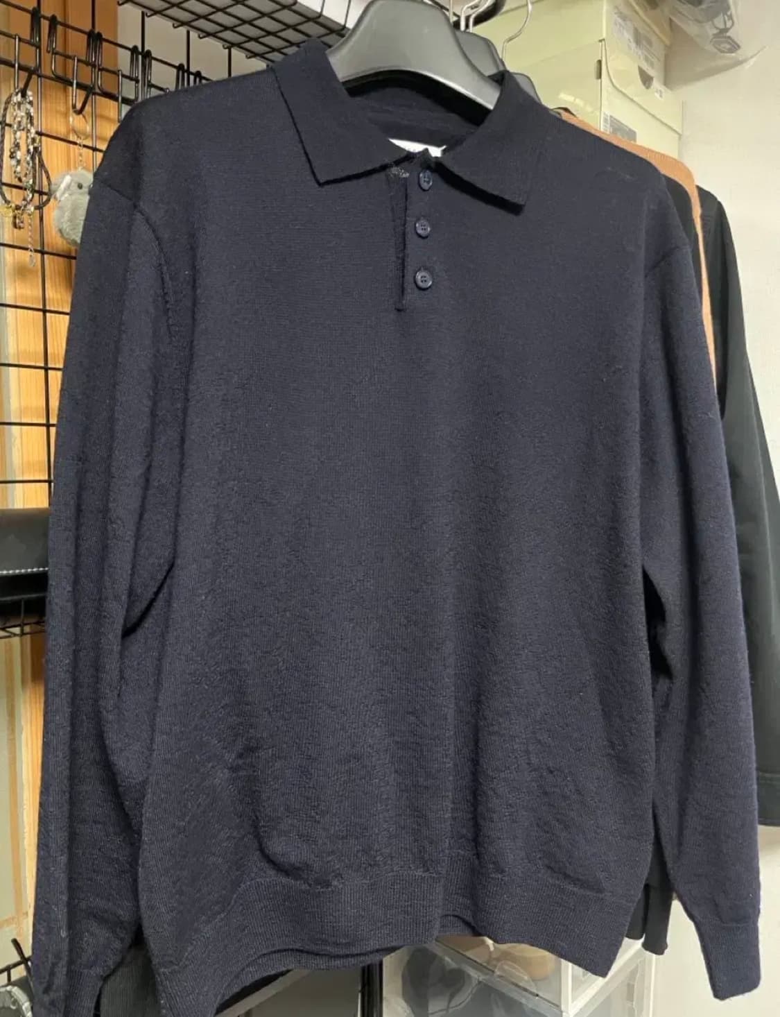 마르지엘라 엘보우패치 카라니트 다크네이비 상품이미지1