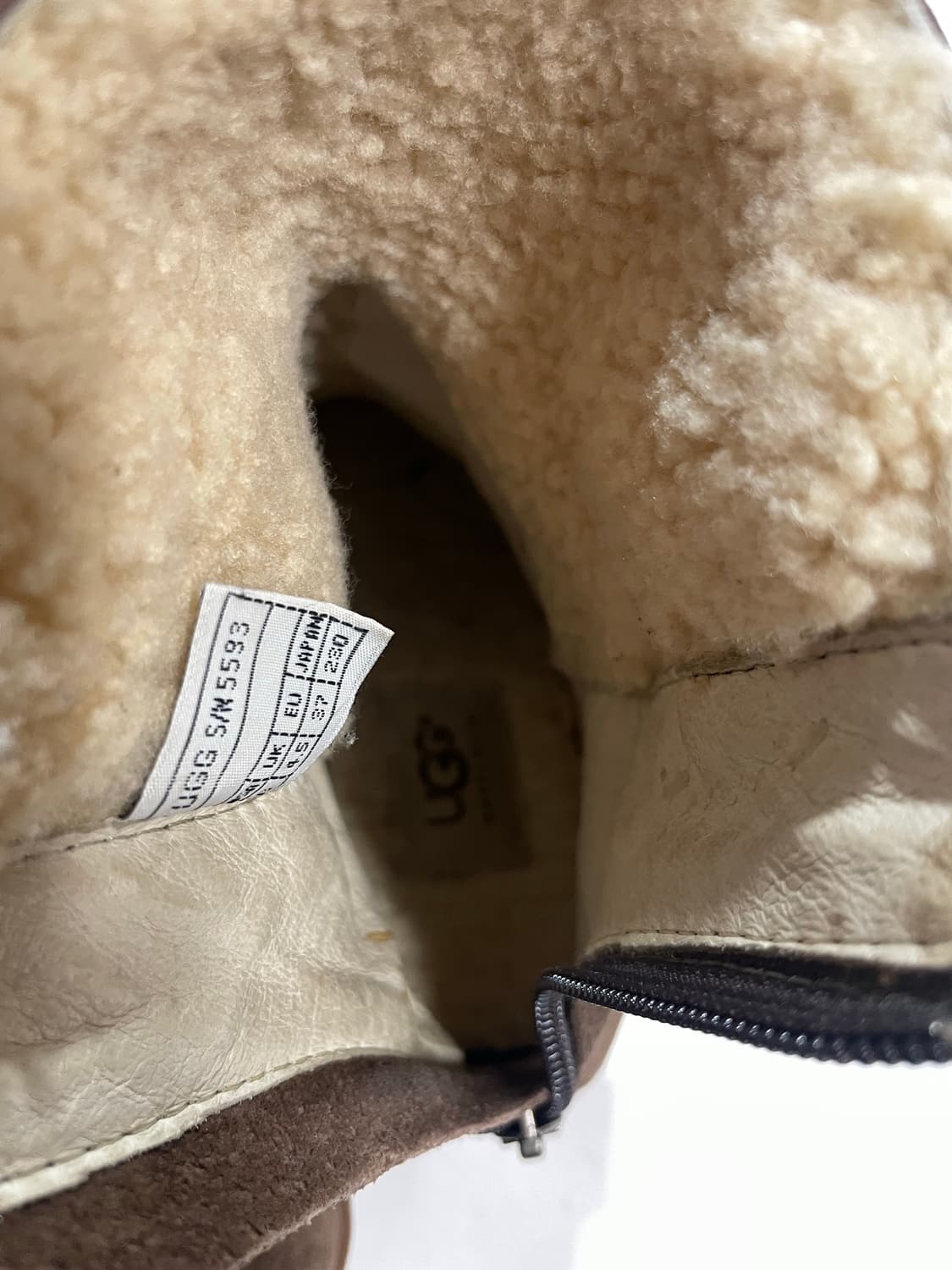 Ugg y2k 스웨이드 웨지힐 부츠 상품이미지7