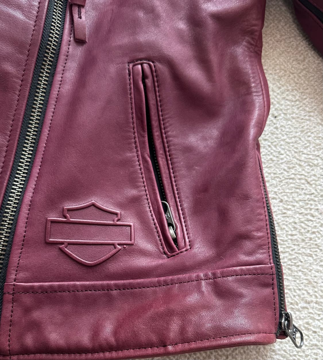 할리데이비슨 가죽 라이더 자켓 상품이미지3