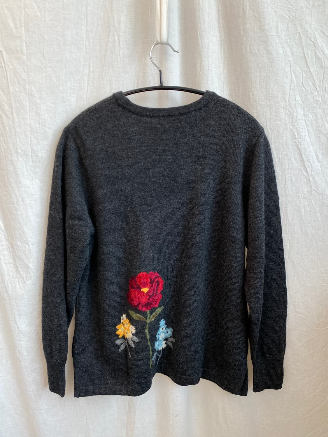 플라워패턴 차콜 울니트(M) 상품이미지8