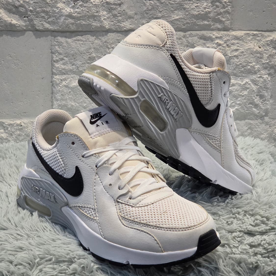 8q-25:나이키 에어맥스 CD5432-101화이트블랙(24cm)-A급 상품이미지5