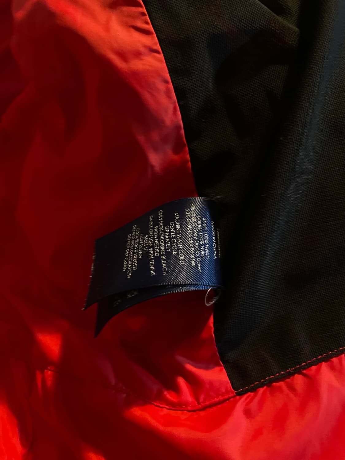 폴로 랄프로렌 빅포니 USA 성조기 패딩 블랙 상품이미지4