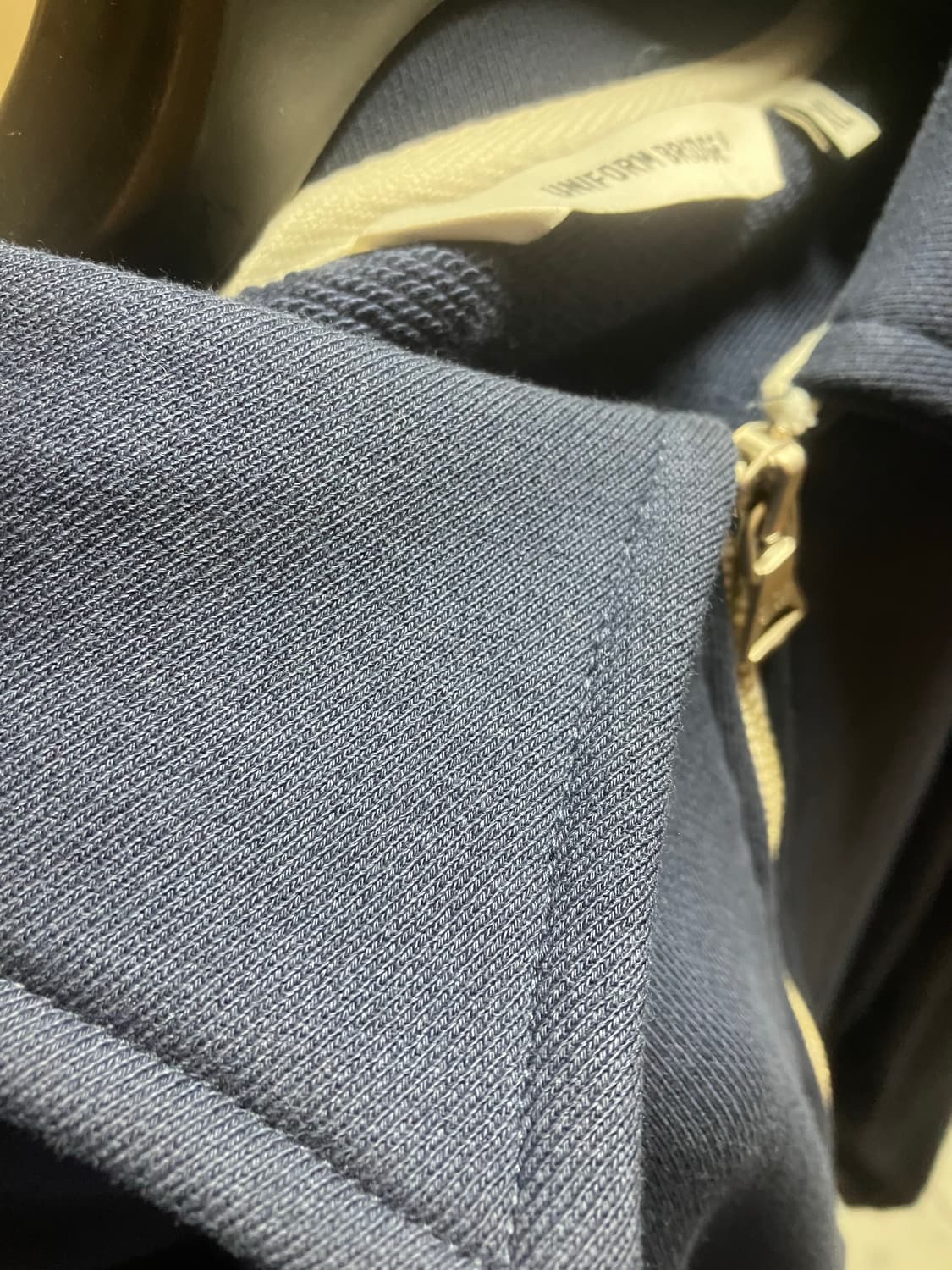 유니폼브릿지 - 하프 집업 스웻셔츠 (네이비) 상품이미지5