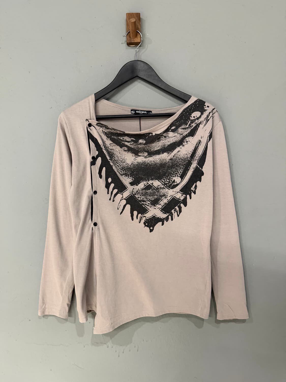 Side snap design printing cardigan 상품이미지7