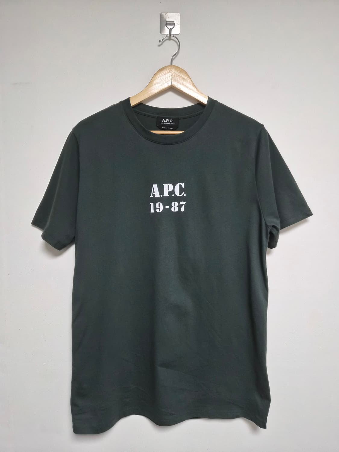 APC아페쎄 가슴로고 반팔 티셔츠 L - T122 상품이미지1