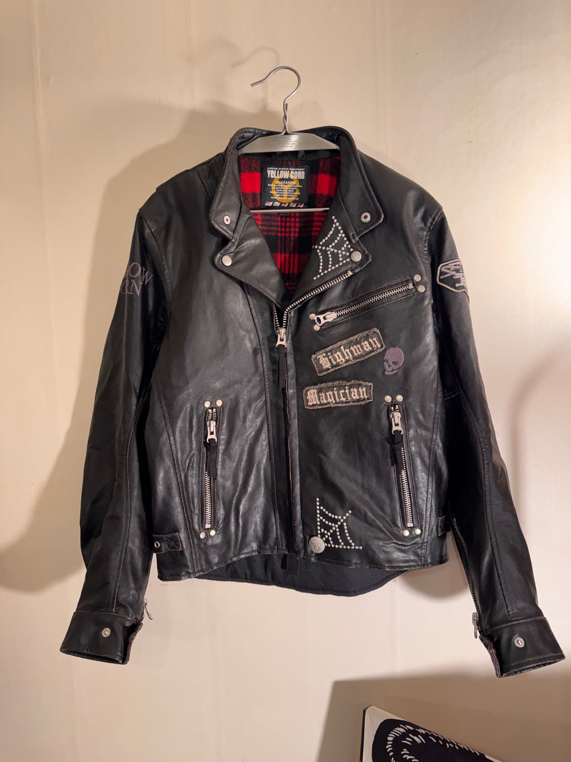 옐로우콘 라이더자켓 /faux leather 상품이미지1