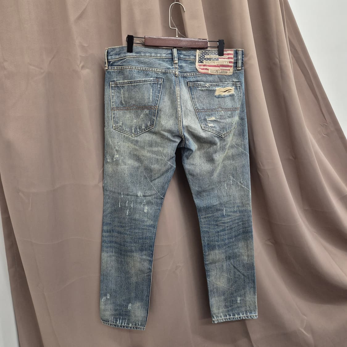 폴로 데님엔 서플라이 빈티지 가공 데님 팬츠 32 상품이미지4