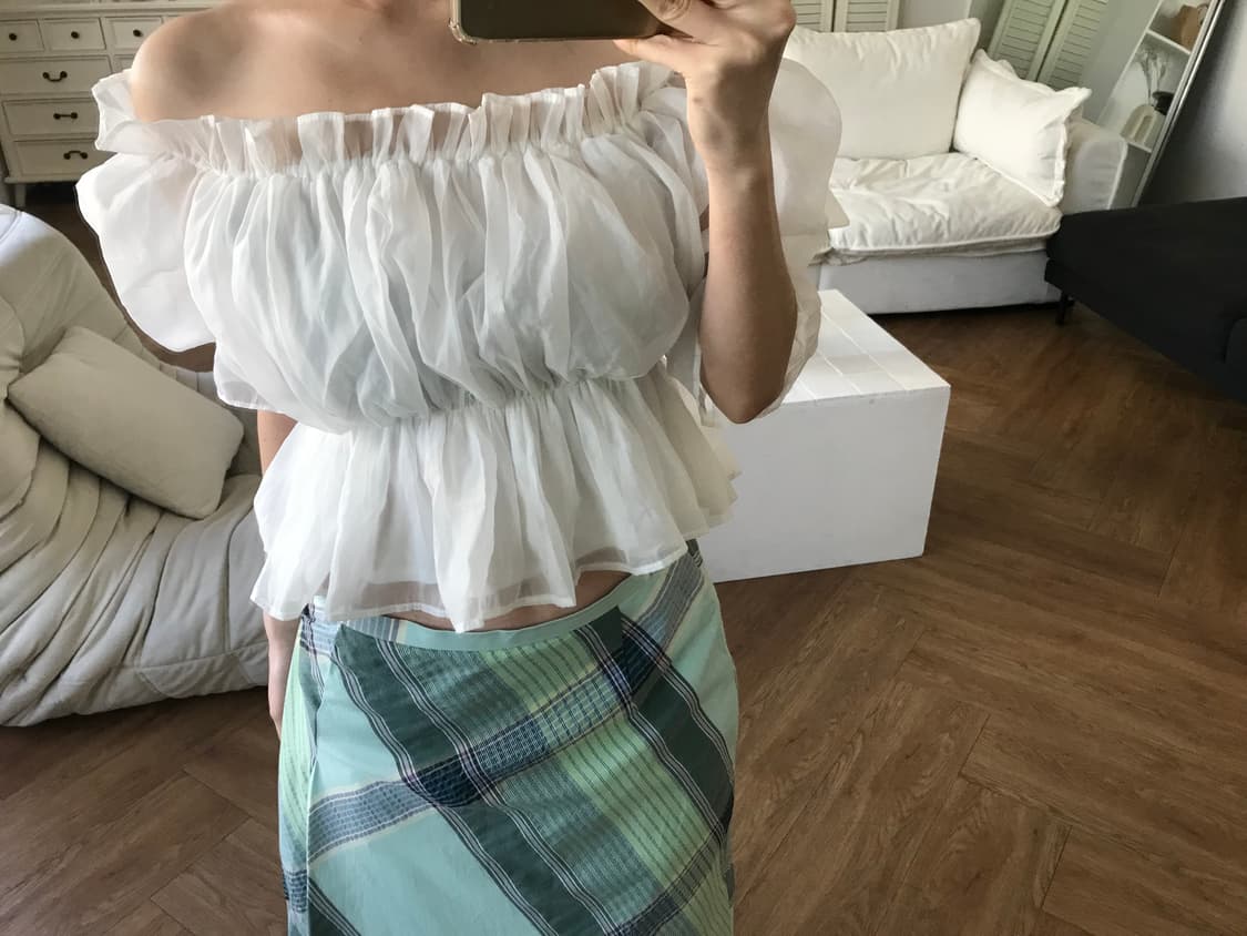 vintage puff blouse 상품이미지6