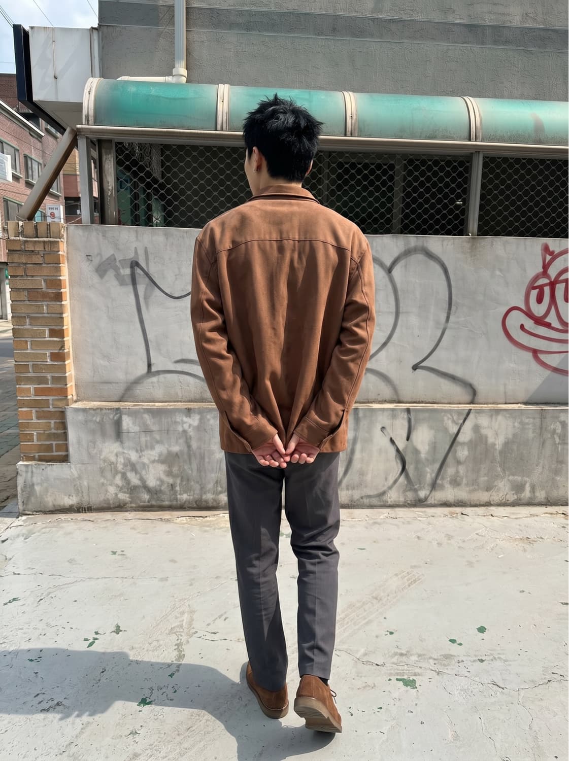 105~110/ 버버리 마이크로 스웨이드 셔츠 자켓 상품이미지2