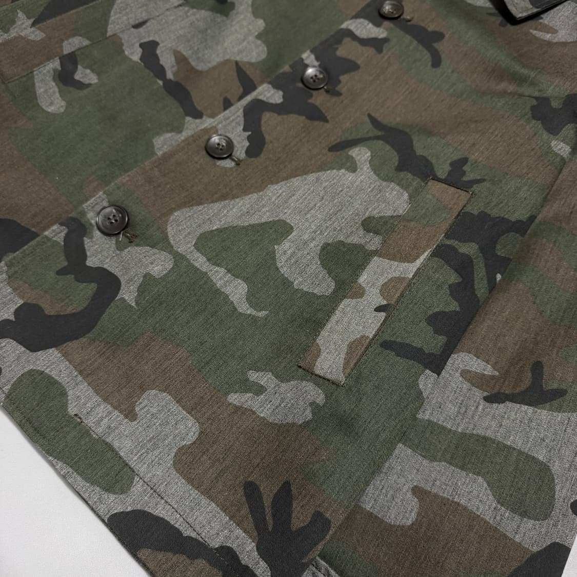 저널스탠다드 카모패턴 트윌 코튼 버튼 블루종 자켓 상품이미지5