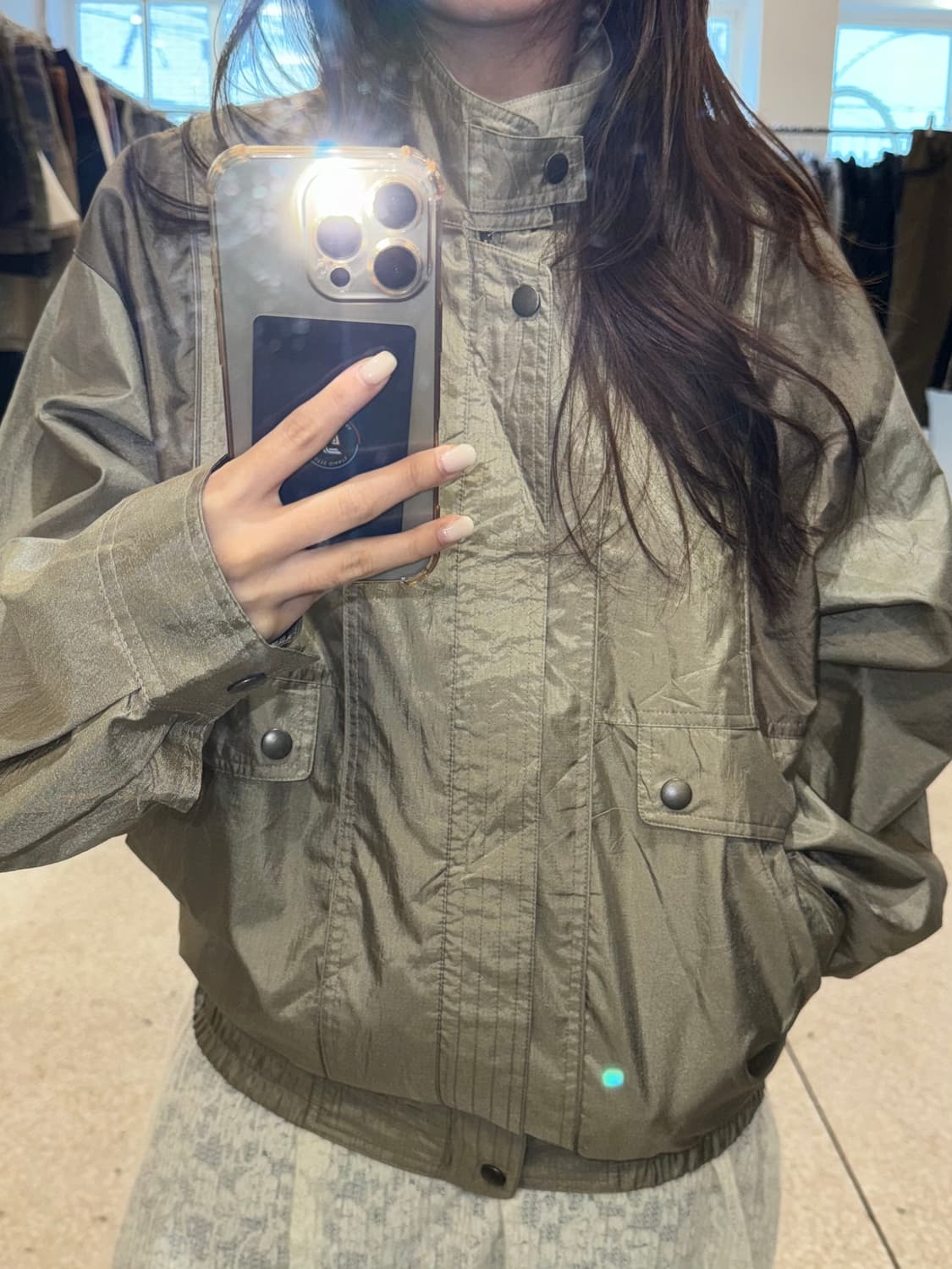 CREALY glossy brown jk 상품이미지10