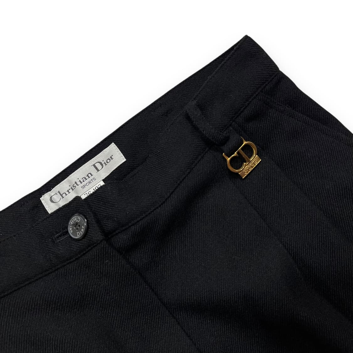 크리스찬 디올 스포츠 90s CD 금장 로고 울 락시크 슬랙스 상품이미지1