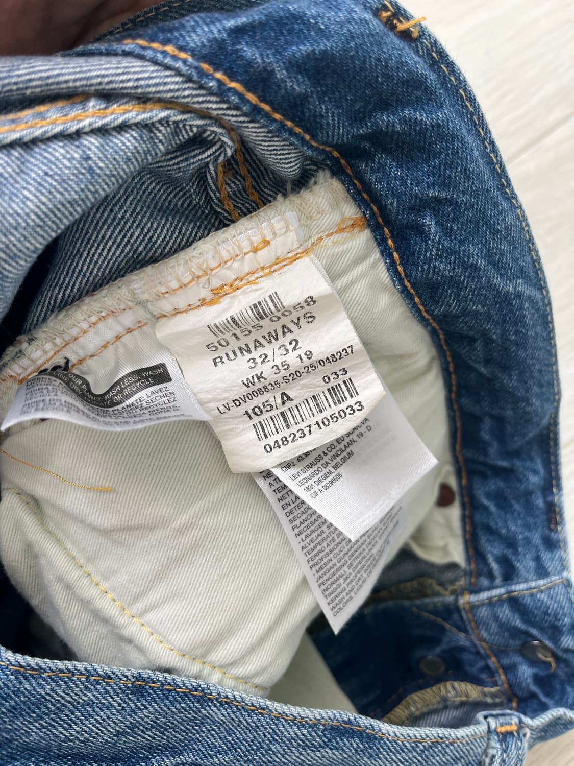 리바이스빈티지클로딩 LVC55501-0058 런어웨이 32X32 샘플 상품이미지8