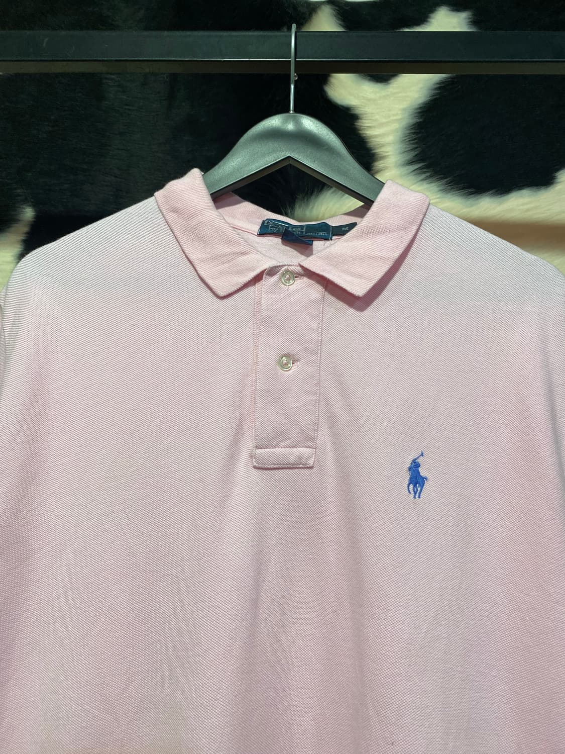 Polo Ralph Lauren 핑크 블루 로고 자수 반팔 티셔츠 상품이미지2