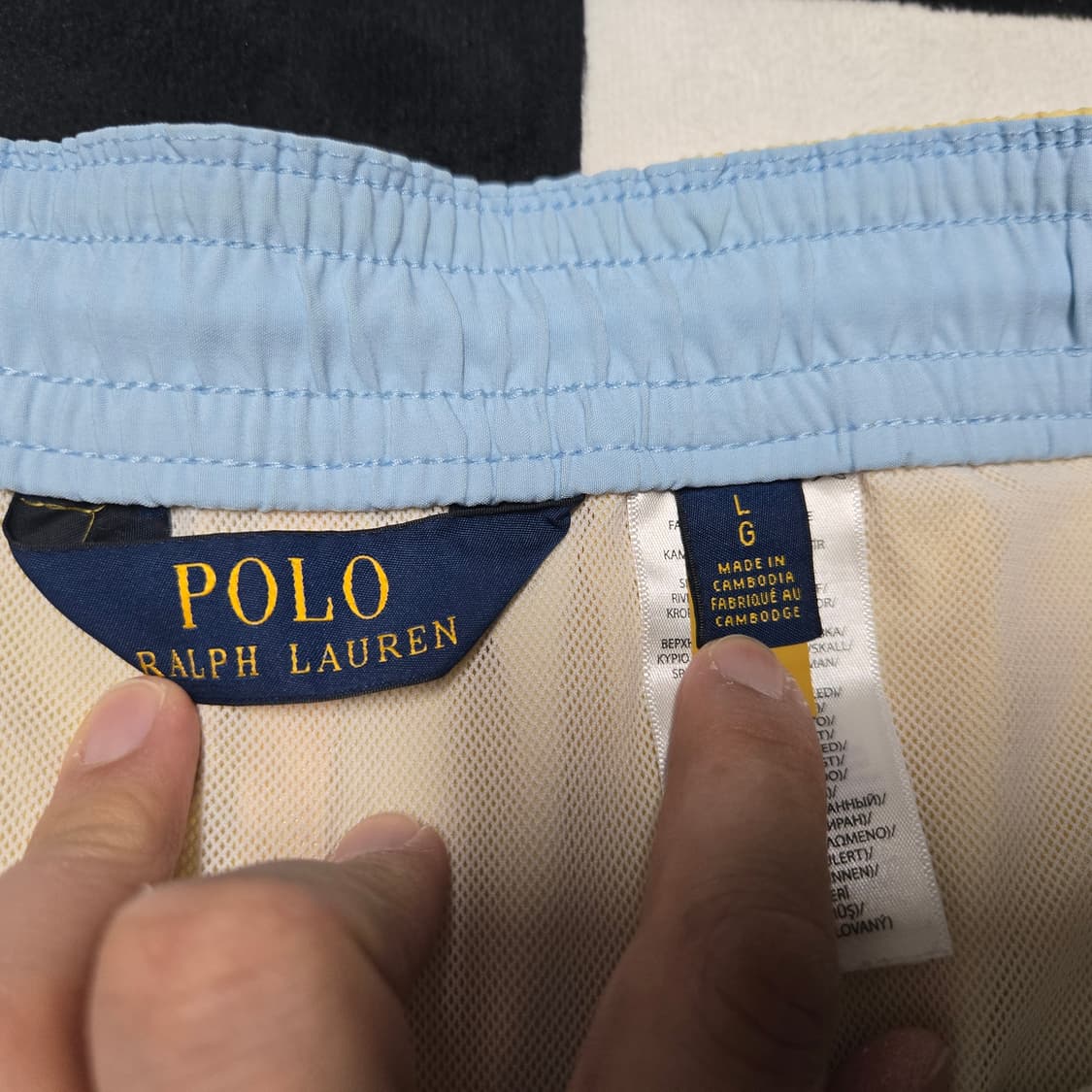 L 폴로랄프로렌 스윔팬츠 트레블러쇼츠 옐로우 상품이미지3