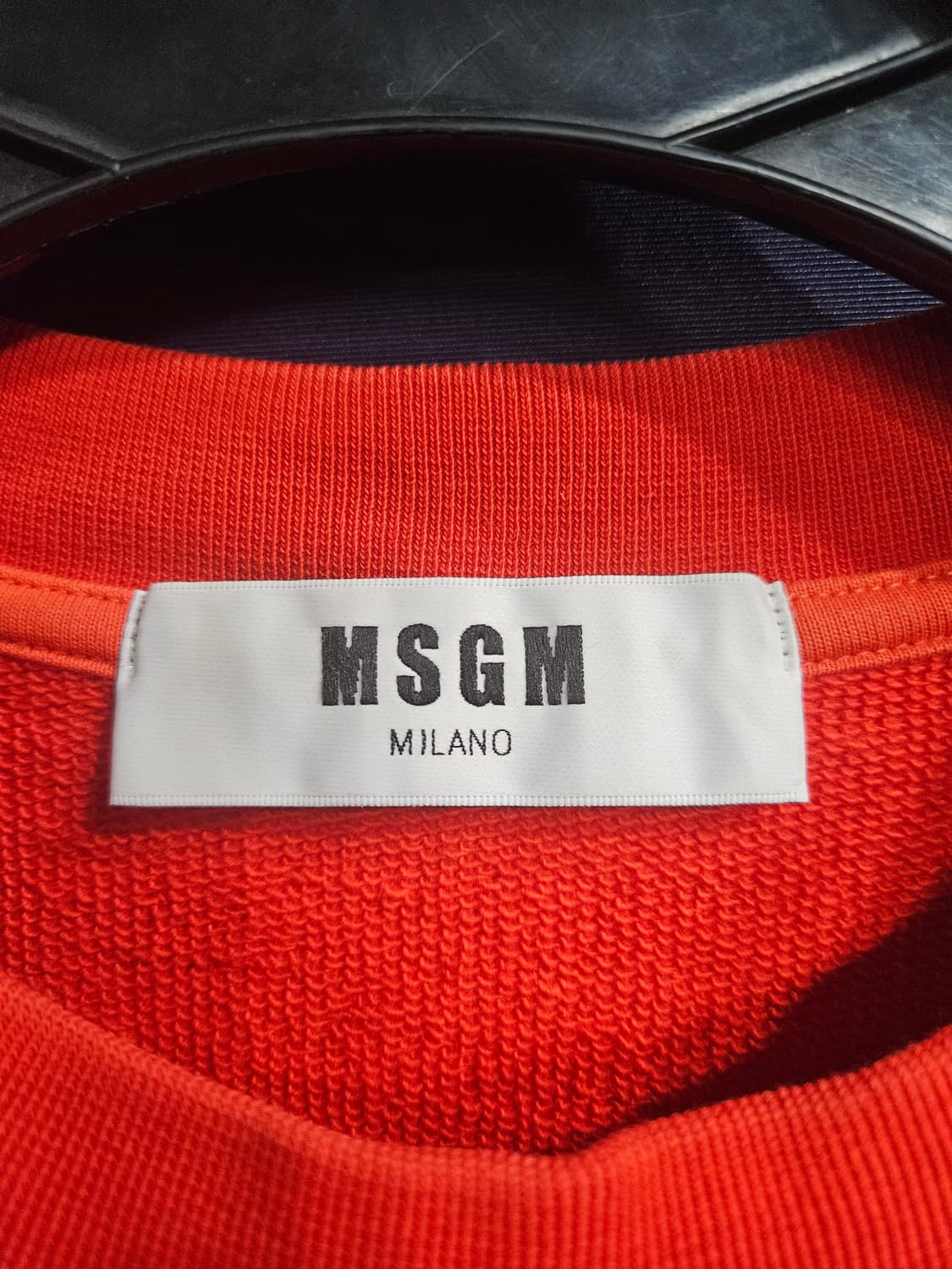 MSGM 프린팅 레드 남성 세미오버핏 95 포켓 맨투맨  상품이미지3
