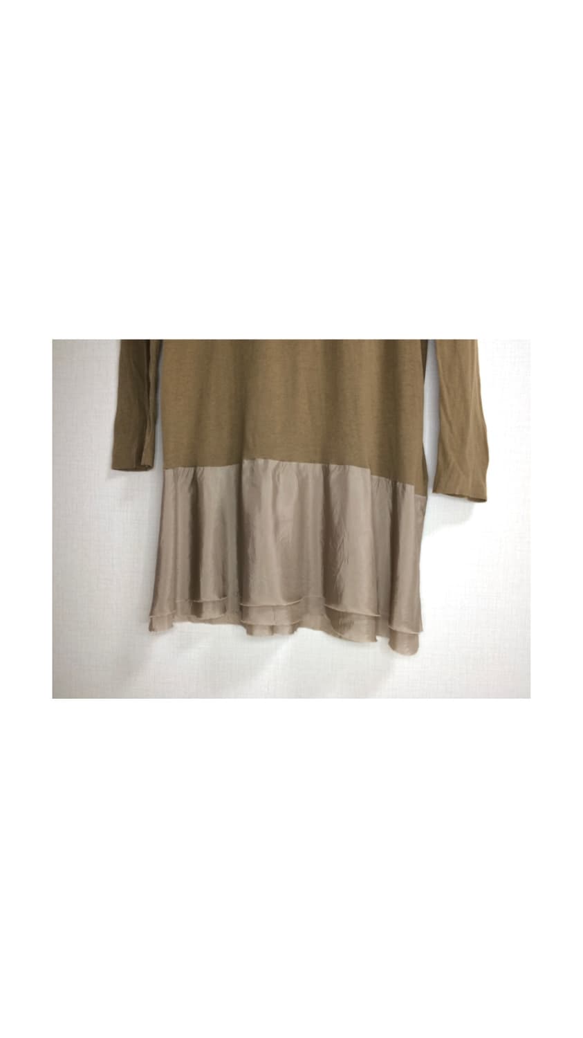 Sacai luck 사카이럭 브라운 긴팔 튜닉 원피스 상품이미지3