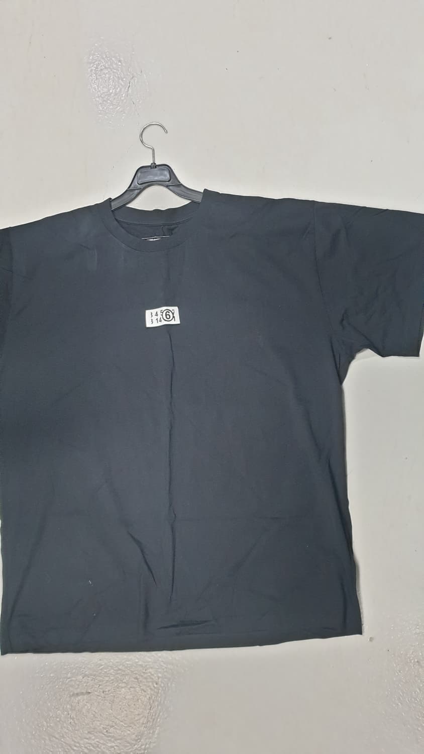 MM6 메종 마르지엘라 블랙 반팔 티셔츠 XL 상품이미지2