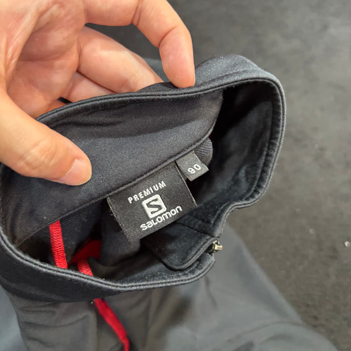 S 살로몬 블랙 기능성 반집업 긴팔티 상품이미지4