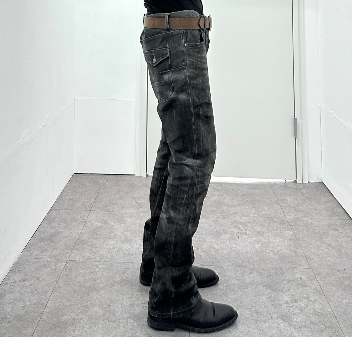 Ripped Layered Washing Slim Bootcut Deni 상품이미지4