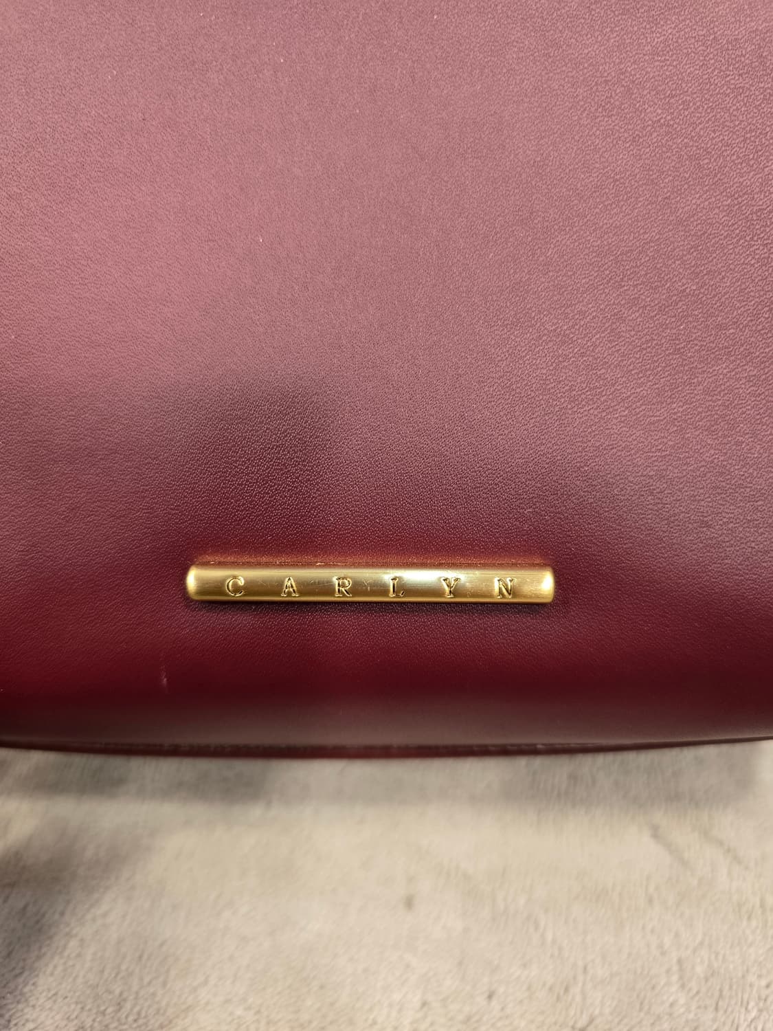 거의새거) 칼린 스퀘어백 미니 토트백 크로스백 버건디색 상품이미지6