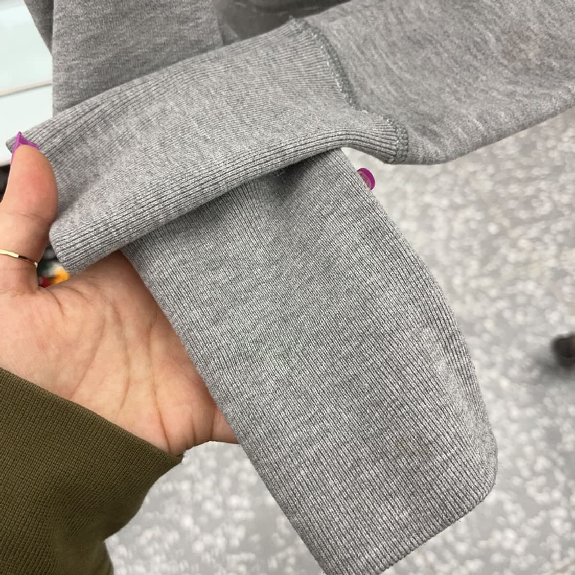 아베크롬비 Y2K 빈티지 기모 후드 집업 L C07053 상품이미지7