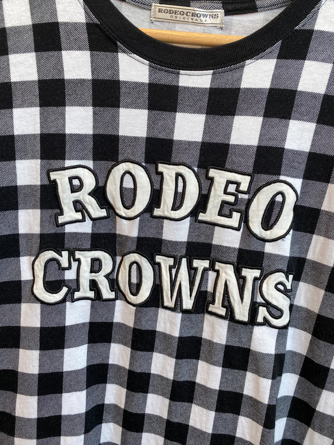 RODEO CROWNS 체크 반팔롱탑(S) 상품이미지7