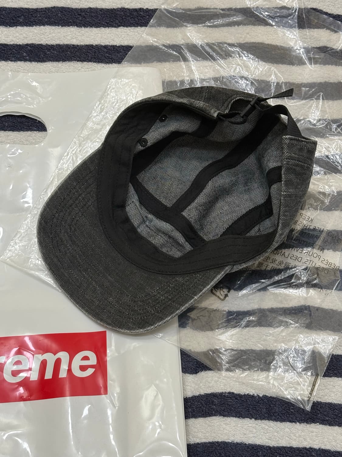 Supreme Coated Denim Camp Cap (24SS) 상품이미지2