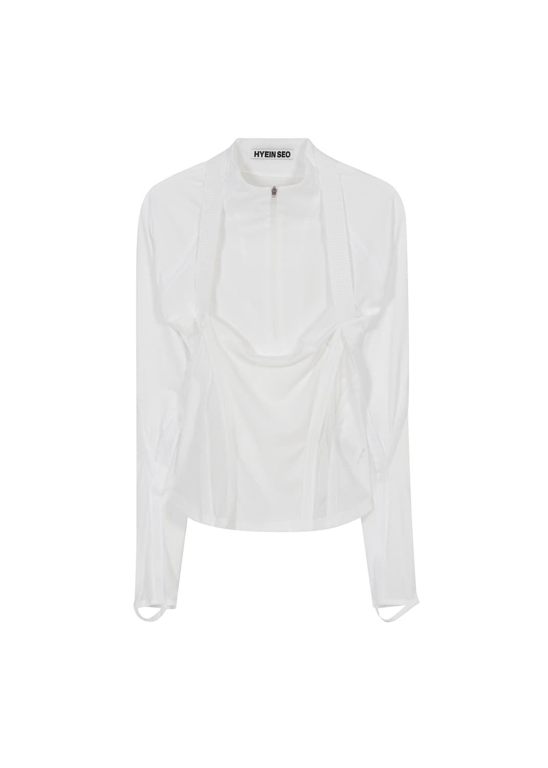 혜인서 Transparent Half-Zip Top 0 size 상품이미지1