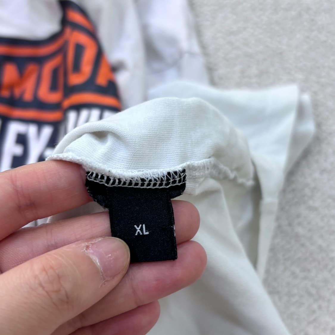 XL 빈티지 남성 빅로고 반팔 티셔츠 0604E 상품이미지4