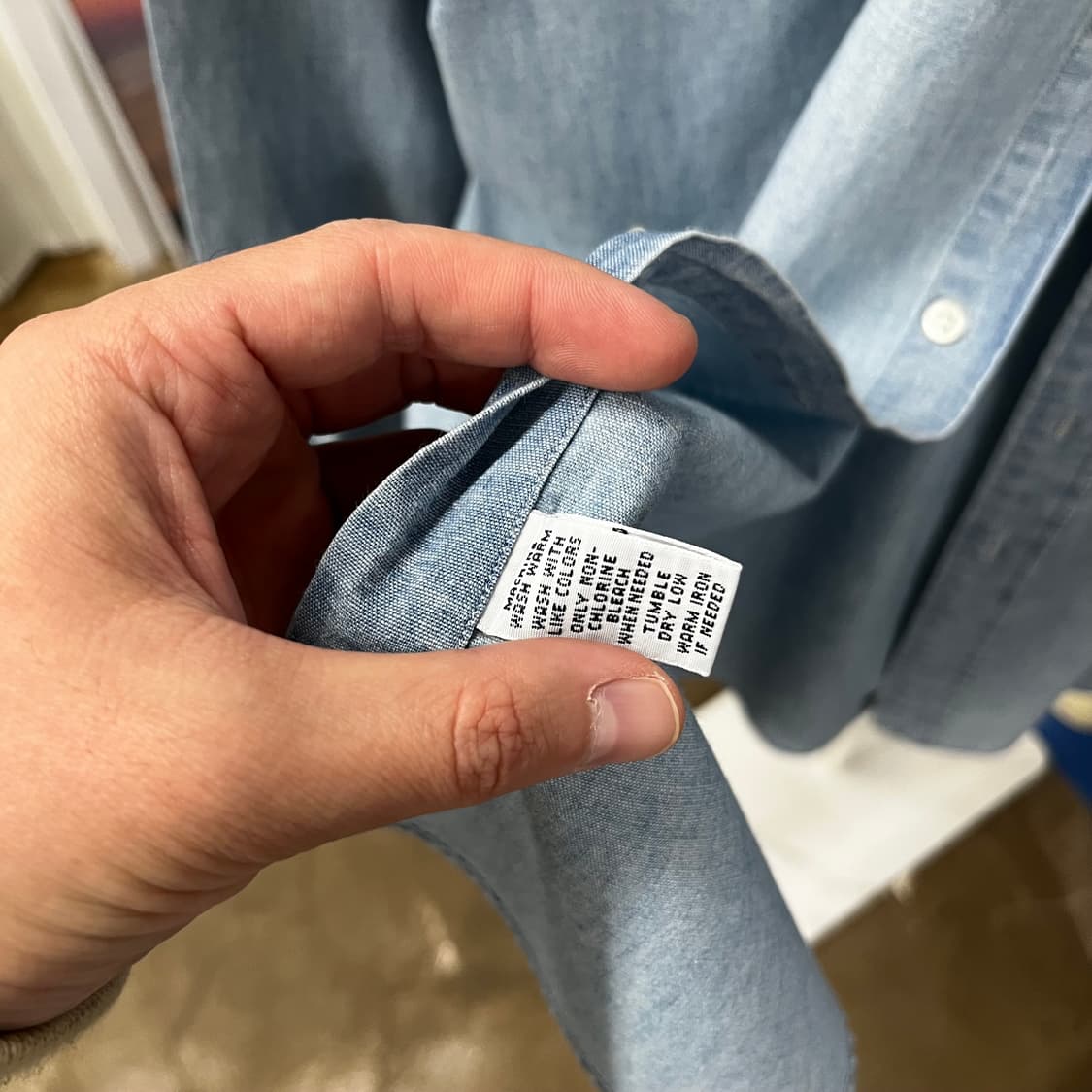 폴로랄프로렌 버튼다운 샴브레이 셔츠 XL 상품이미지4