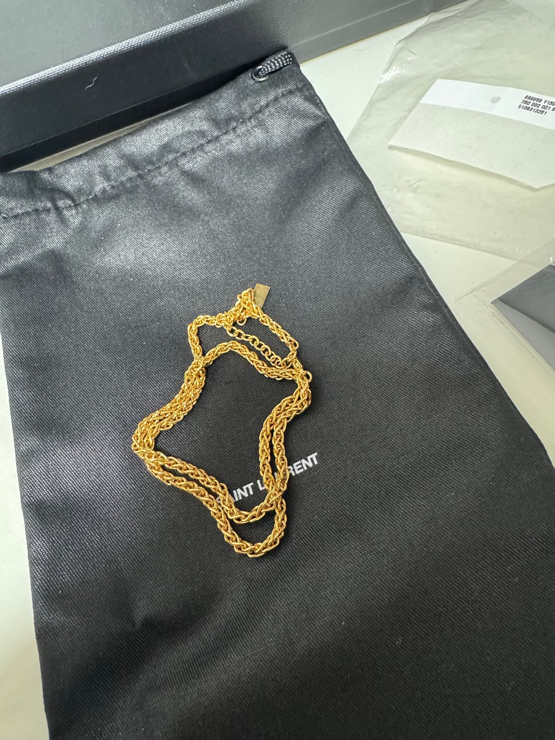 생로랑 골드 체인 목걸이(새상품 정품) 상품이미지4