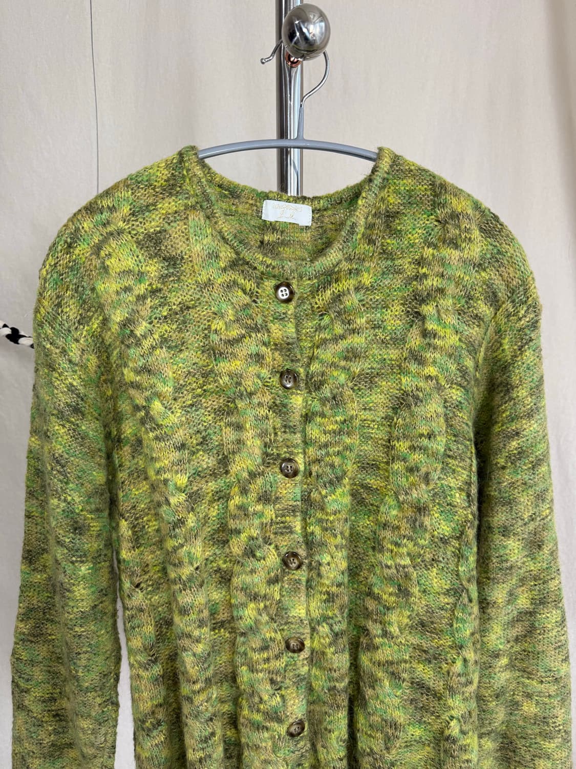 그린 모헤어 가디건 상품이미지4