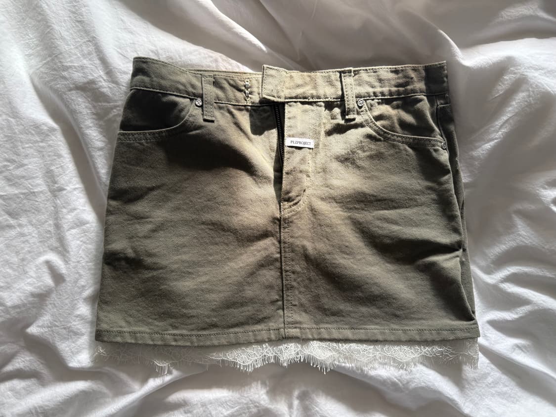 플리즈 프로젝트 레이스 치마 상품이미지1